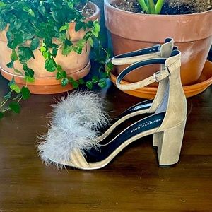 Kenneth Cole Strappy Grey Heels